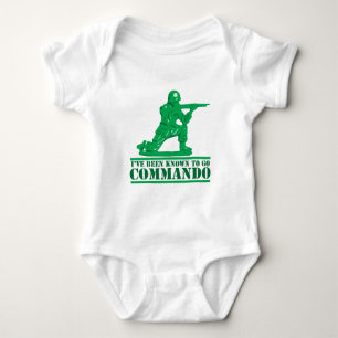 Ich bekannt, um zu gehen Kommando Baby Strampler