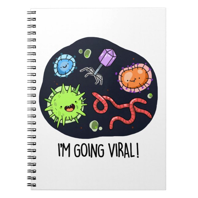 Ich bekomme einen Viral Funny Virus Pun Notizblock (Vorderseite)