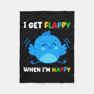 Ich bekomme Flappy, wenn ich froh bin, dass Autism Fleecedecke