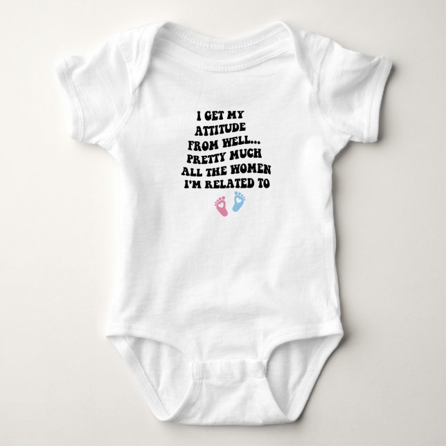 Ich bekomme meine Einstellung Von gut... hübsch vi Baby Strampler (Vorderseite)