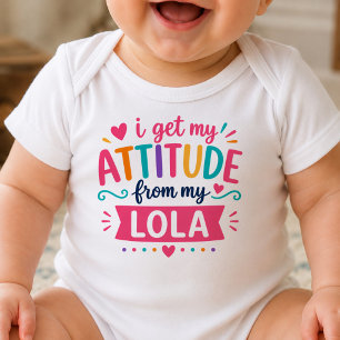 Ich bekomme meine Einstellung von meinem Lola-Body Baby Strampler