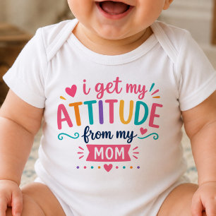 Ich bekomme meine Einstellung von meinem Mom Bodys Baby Strampler