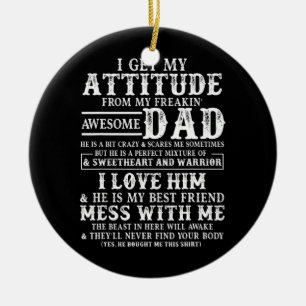 Ich bekomme meine Einstellung von meinem verdammt  Keramik Ornament