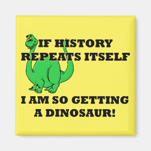 Ich bekomme so einen Dinosaurier-Kühlschrankmagnet Magnet