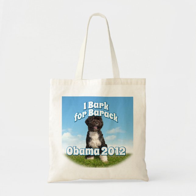 Ich belle für Barack, BO der erste Hund Obama Tragetasche (Vorne)