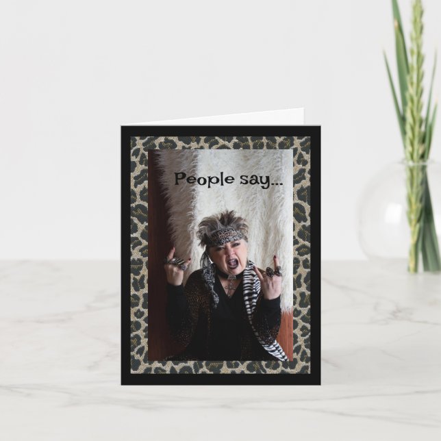 Ich benahme mich so, als wäre es mir egal, wenn ic karte (Vorderseite)