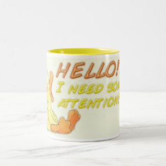 Ich benötige Aufmerksamkeit Zweifarbige Tasse