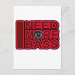 ICH BENÖTIGE Bass-Dubstep-DnB-DJ-Angesagteren Postkarte