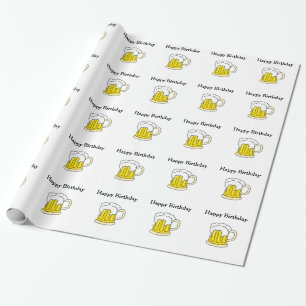 Ich benötige Bier-alles Gute zum Geburtstag Geschenkpapier