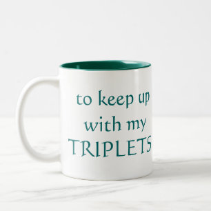 Ich benötige das KOFFEIN, mit meinen DREIERGRUPPE Zweifarbige Tasse
