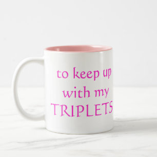 Ich benötige das KOFFEIN, mit meinen DREIERGRUPPE Zweifarbige Tasse