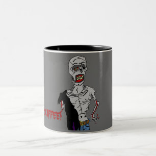 "Ich benötige mein Kaffee" Zombie-Tasse Zweifarbige Tasse