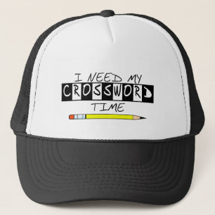Ich benötige meine Kreuzworträtselzeit-T - Shirt Truckerkappe