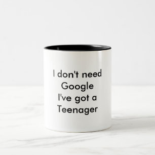 Ich benötige nicht Google Zweifarbige Tasse