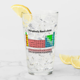 Ich benötige regelmäßig ein Getränk-Periodensy Glas