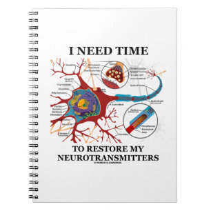 Ich benötige Zeit, meine Neurotransmitter wieder Notizblock