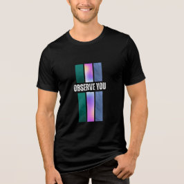 Ich beobachte dich Tri-Blend shirt
