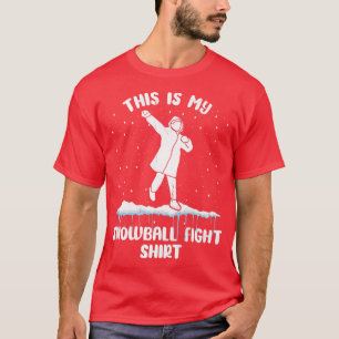 Ich bereue nichts Lustiger Schneeballkampf Schneem T-Shirt