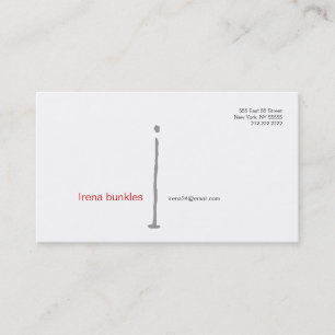 Ich beschrifte Alphabet-Visitenkarte-Grau Visitenkarte