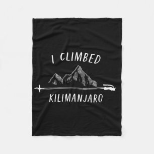 Ich bestieg den Kilimanjaro-Gipfel Bergsteigen Nat Fleecedecke