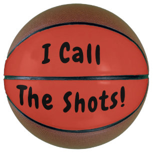 Ich bestimme das Spiel Lustiger Basketball-Spruch Basketball