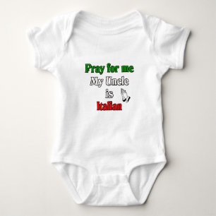 Ich bete meinen Onkel auf Italienisch Baby Strampler