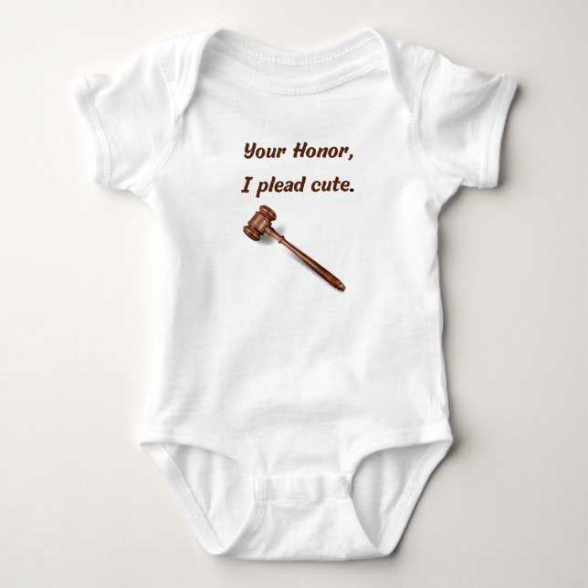 Ich betone Niedlich. Baby Strampler (Vorderseite)