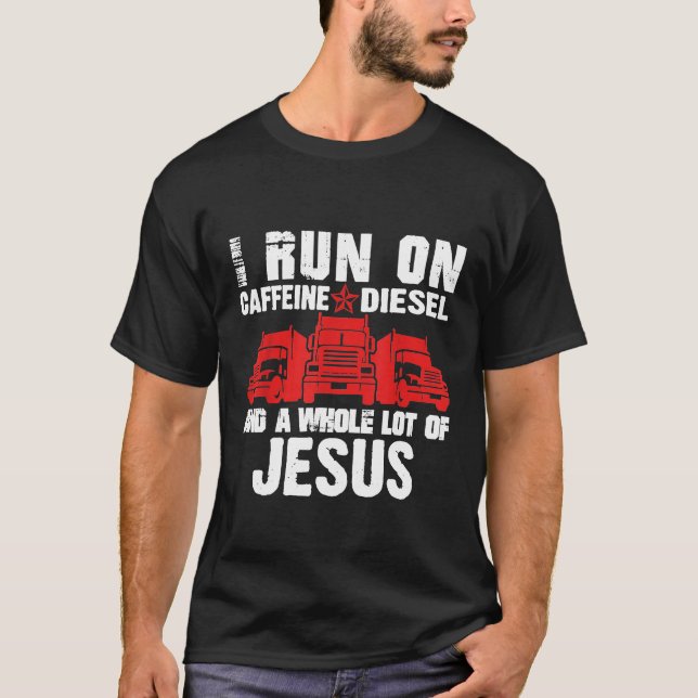 Ich betreibe UN-Koffein-Diesel für jeden Diesel-Mo T-Shirt (Vorderseite)