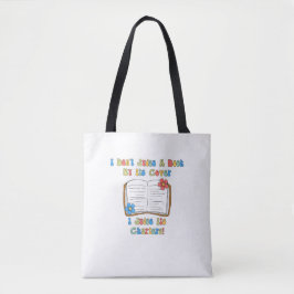 Ich beurteile ein Buch nicht nach seiner Abdeckung Tasche