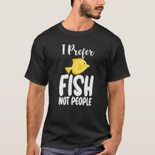 Ich bevorzuge Fische, keine Menschen, lustiger Fis T-Shirt