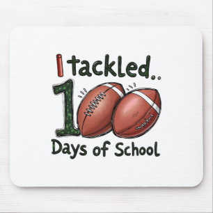 Ich bewältigte 100 Tage Schul-Fußball zum 100. Tag Mousepad