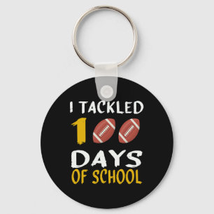 Ich bewältigte 100 Tage Schule 100. Tag der Schule Schlüsselanhänger