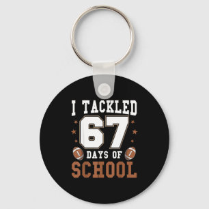 Ich bewältigte 67 Tage Schule Lustiges Sechs Siebe Schlüsselanhänger