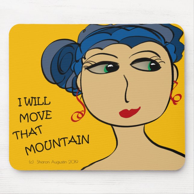 ICH BEWEGE DIESEN BERG MOUSEPAD (Vorne)