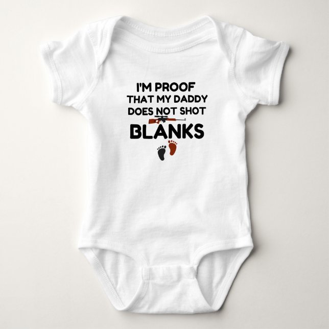 Ich beweise, dass mein Papa keine Leerzeichen schi Baby Strampler (Vorderseite)