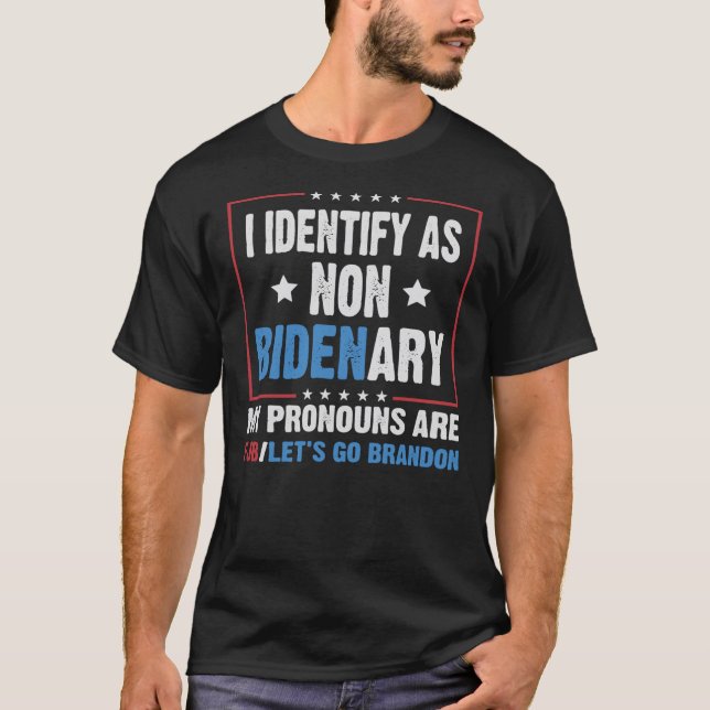 Ich bezeichne meine Aussprache als nicht bidenaris T-Shirt (Vorderseite)