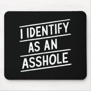 Ich bezeichne mich als eine hölzerne, lustige Sark Mousepad