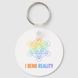 Ich biege die Realität – Heilige Geometrie Energie Schlüsselanhänger