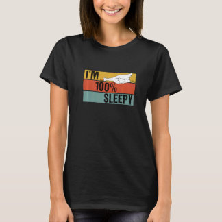 Ich bin 100 Prozent schläfrig Enten-Faulheitswitz T-Shirt
