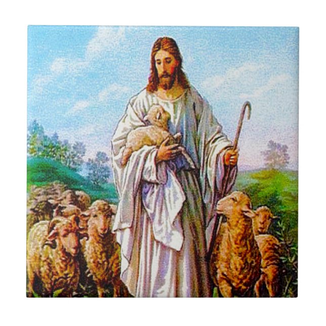 Ich bin 10:7 der gute Hirte John - 21 Fliese (Vorderseite)