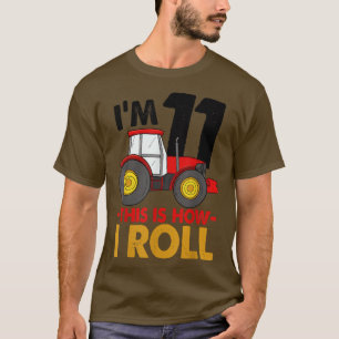 Ich bin 11. So Roll Truck Birthday Funny Wom T-Shirt