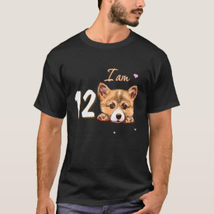 Ich bin 12 Corgi für den 4. Geburtstagsfan T-Shirt