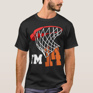 Ich bin 14 Basketball 14. Geburtstag Basketball-Sp T-Shirt