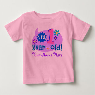 Ich bin 1 Jahre alt! (Personifizieren Sie mit dem Baby T-shirt