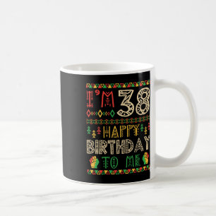 Ich bin 38 Jahre Happy Birthday To Me Afroamerikan Kaffeetasse