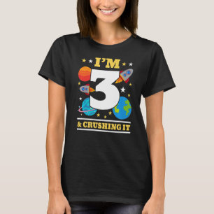 Ich bin 3 Future Scientist Happy Birthday Celebran T-Shirt