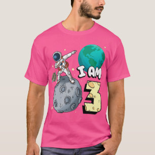 Ich bin 3 Space Astronaut Kid Moon Walker 3. Gebur T-Shirt