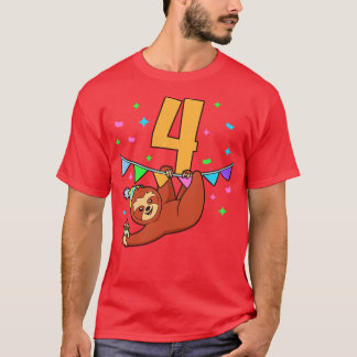 Ich bin 4 Jahre alt mit schluckigem Kindergeburtst T-Shirt