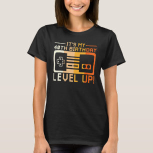 Ich bin 4 Level Up T Game Controller Dashb T-Shirt