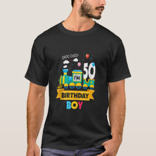 Ich bin 50. Geburtstag Boy Train Toy Thema 50 Jahr T-Shirt